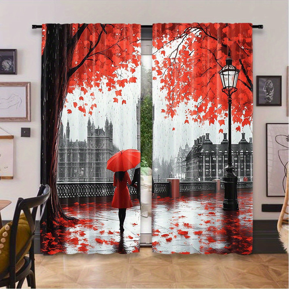 Cortinas románticas con hojas  - Home Office London reseña y precio