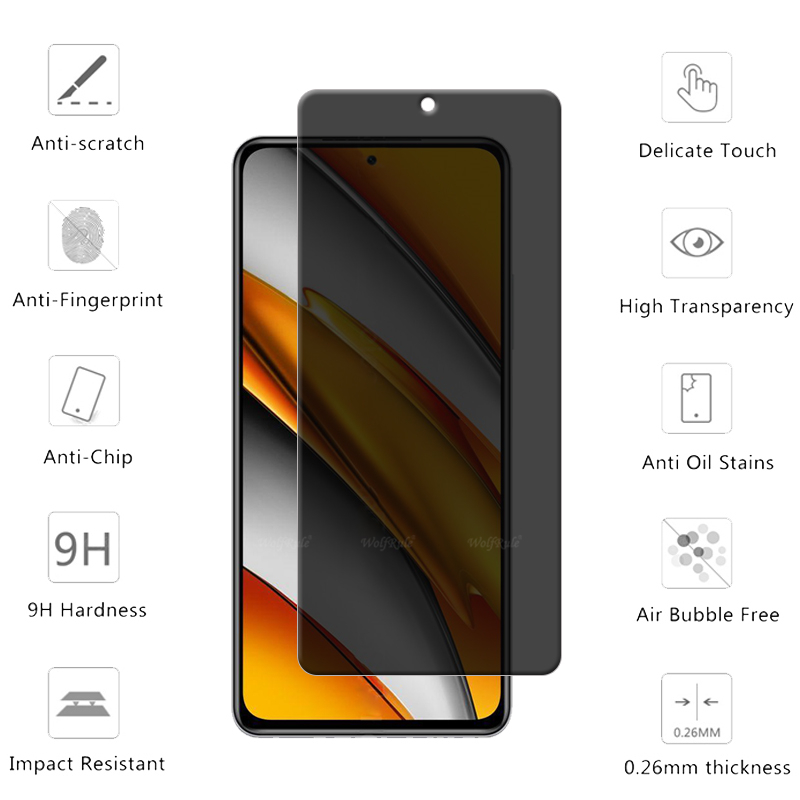 4 Uds para Poco F3 vidrio Xiao - Monitor Privacy Screen reseña y precio